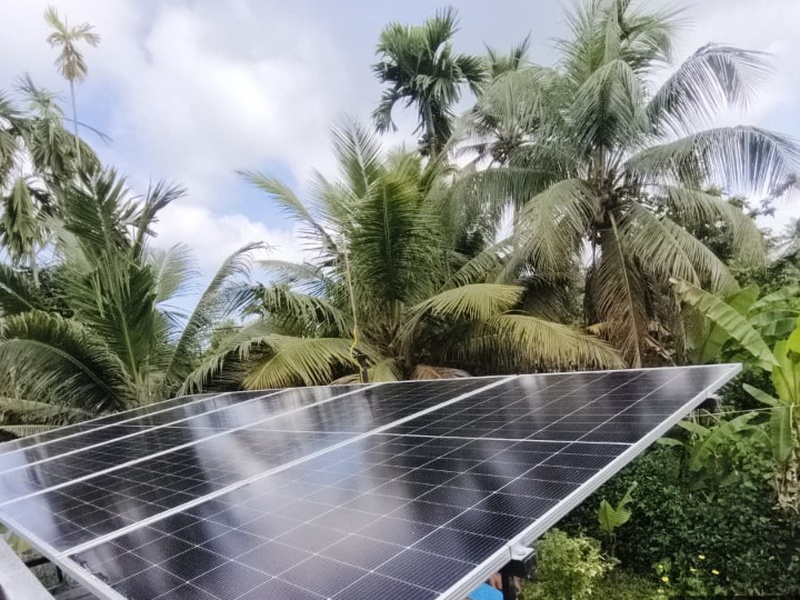 5 kW Rooftop solar installation in Alappuzha