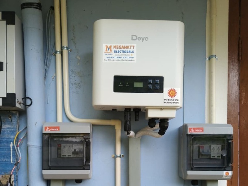Deye inverter installation with dual IP65 distribution